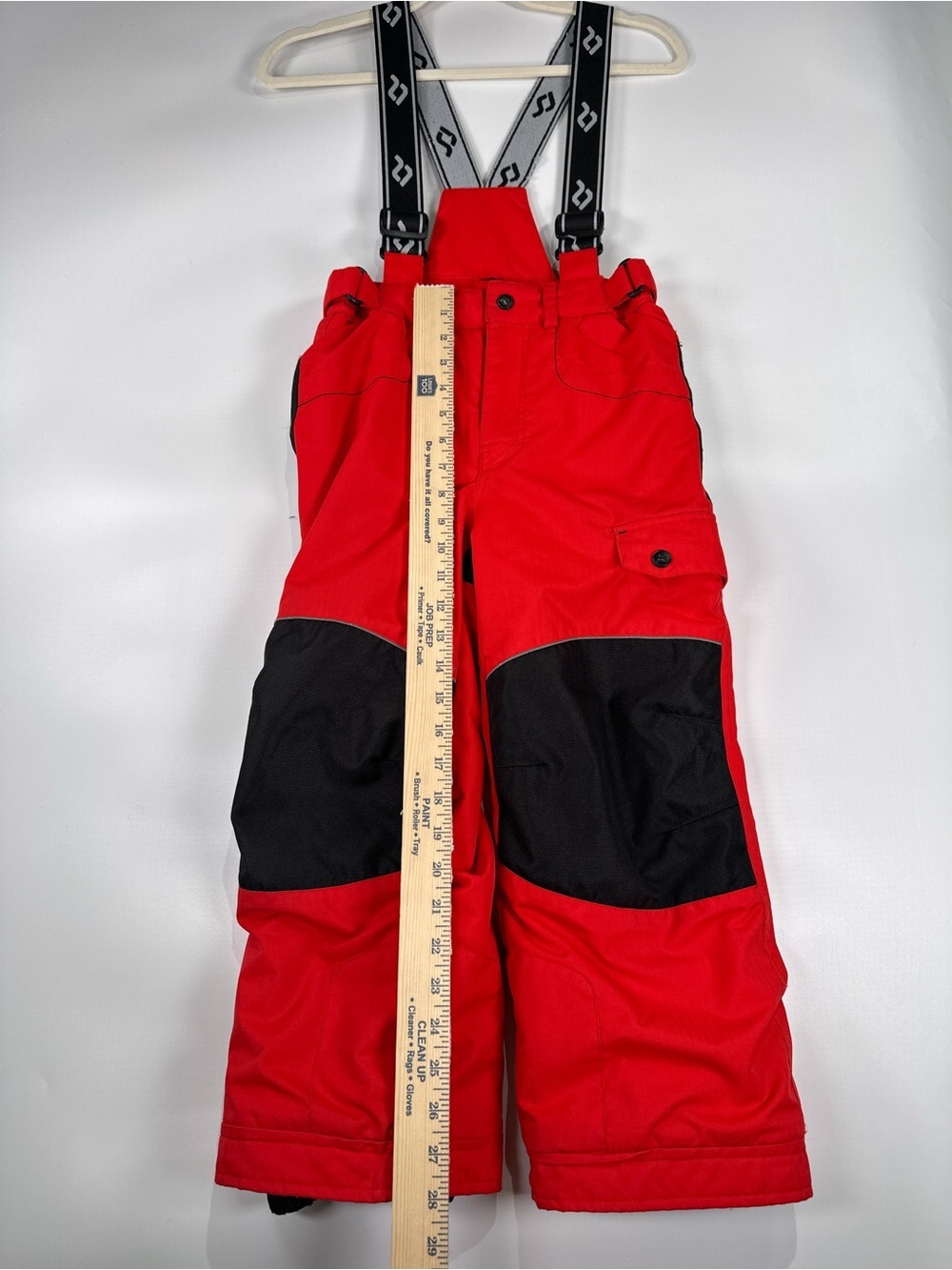 Jupa Dridux Insulated Ski Bib Pants Waterproof Snow Gear Red Black Size 6 - Picture 11 of 12